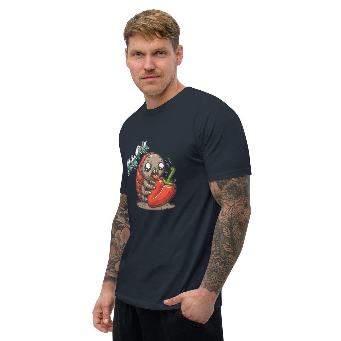 Holy-Poly Isopods exclusive for sale - roly rolly rollie mens t-shirt tee clothing brings the heat hot pepper chile funny navy blue