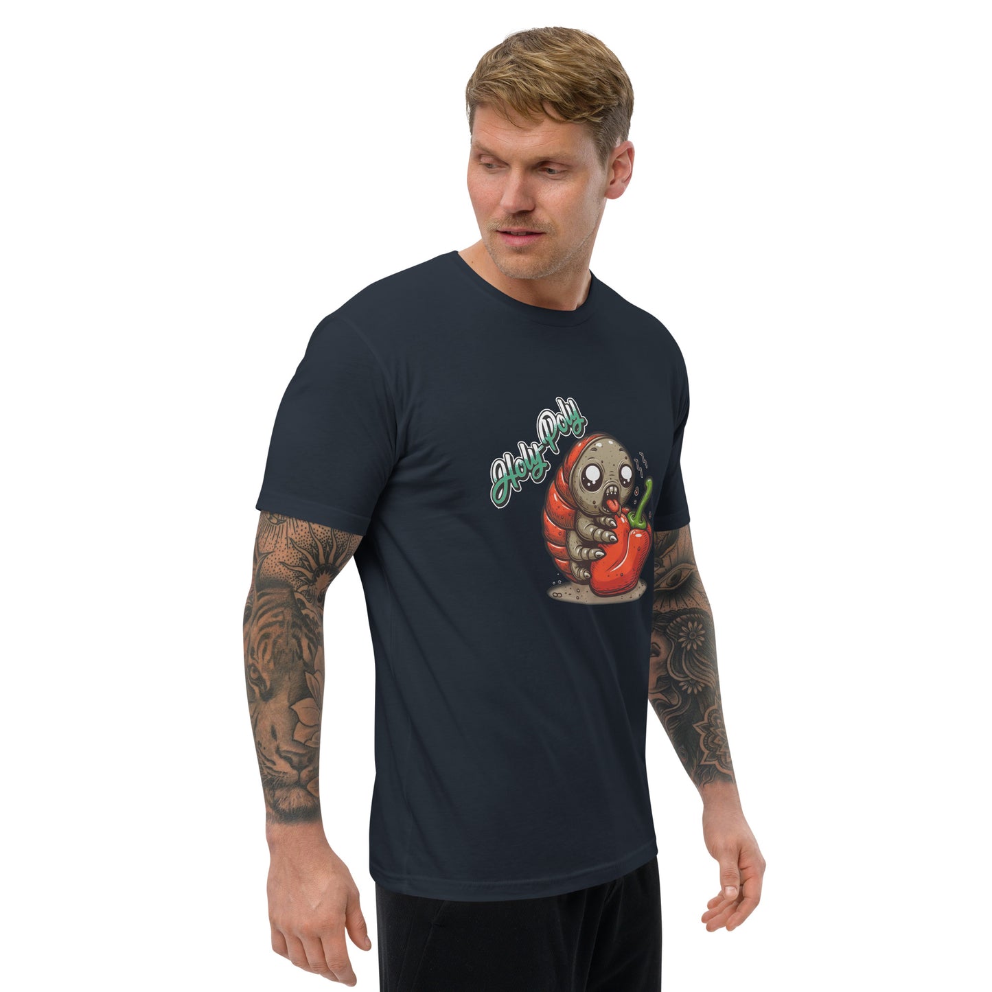 Holy-Poly Isopods exclusive for sale - roly rolly rollie mens t-shirt tee clothing brings the heat hot pepper chile funny navy blue