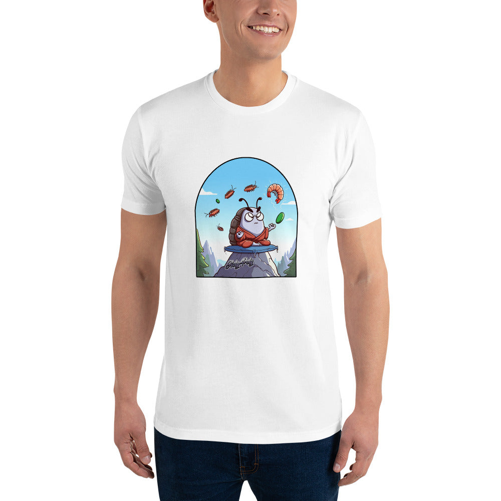 The Isopod Monk Tee by Holy-Poly Isopods (shirt clothing) Angry for sale, White